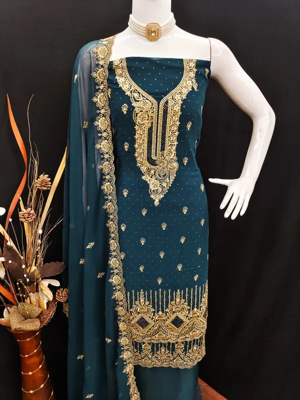 Navy_Blue_Premium_Georgette_Zari_Dress_Material_For_Women_&_Girls