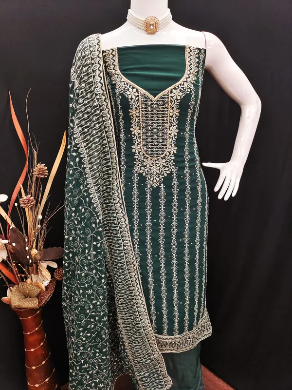 Green_Premium_Georgette_Zari_Dress_Material_For_Women_&_Girls