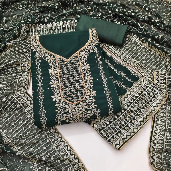 Green_Premium_Georgette_Zari_Dress_Material_For_Women_&_Girls