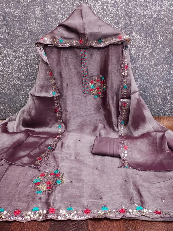 Purple_Premium_Barbarik_Silk_Dress_Material_For_Women_&_Girls