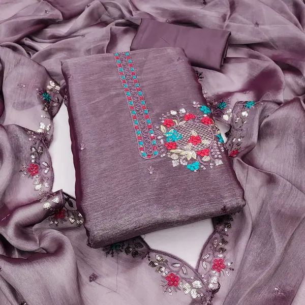 Purple_Premium_Barbarik_Silk_Dress_Material_For_Women_&_Girls