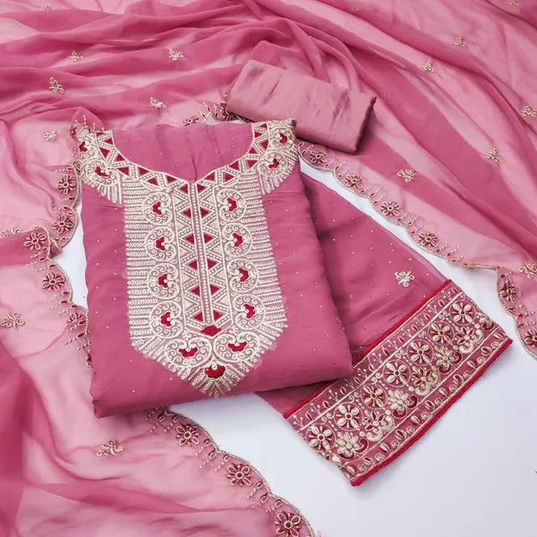 Pink_Premium_Georgette_Zari_Dress_Material_For_Women_&_Girls