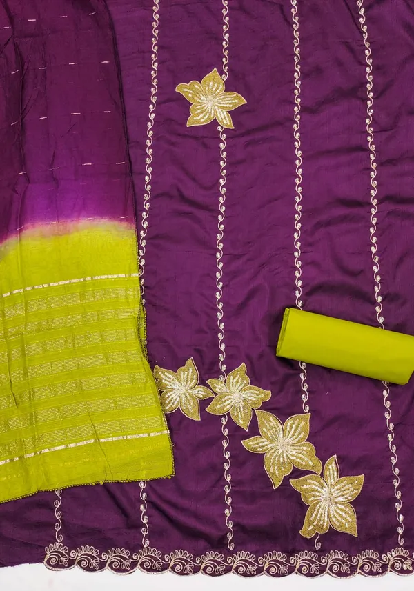 Purple_Premium_Coco_Silk_Dress_Material_For_Women_&_Girls