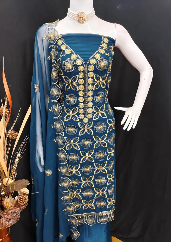 Navy_Blue_Premium_Georgette_Zari_Dress_Material_For_Women_&_Girls