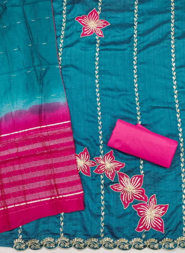 Rama_Blue_Premium_Coco_Silk_Dress_Material_For_Women_&_Girls