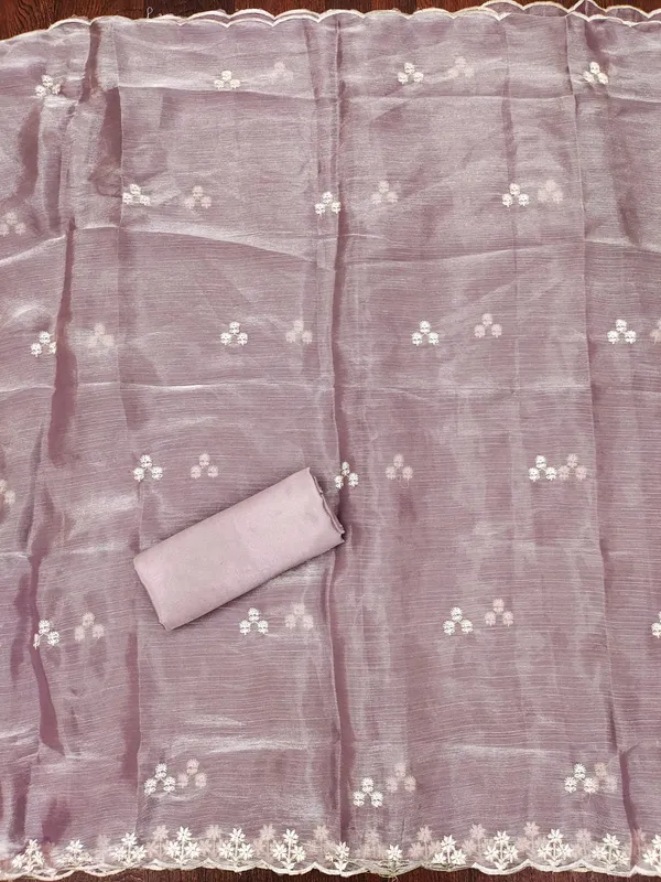 Lavender_Premium_Barbarik_Silk_Dress_Material_For_Women_&_Girls