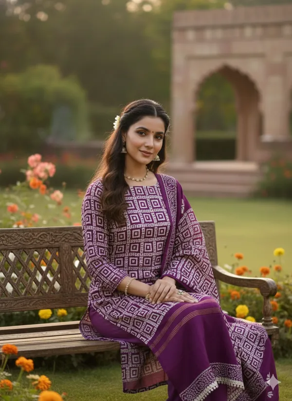 Purple_Premium_Jacquard_Gaji_Silk_Dress_Material_For_Women_&_Girls