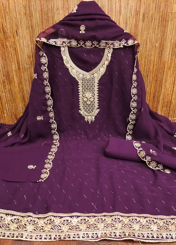 Purple_Premium_Georgette_Zari_Dress_Material_For_Women_&_Girls