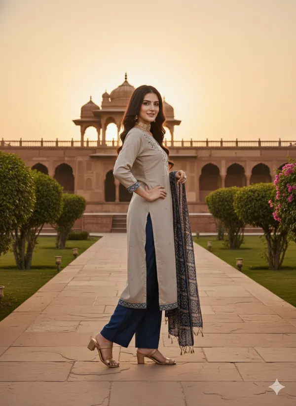 Blue_&_Grey_Premium_Coco_Silk_Dress_Material_For_Women_&_Girls