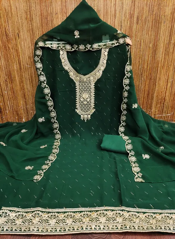 Green_Premium_Georgette_Zari_Dress_Material_For_Women_&_Girls