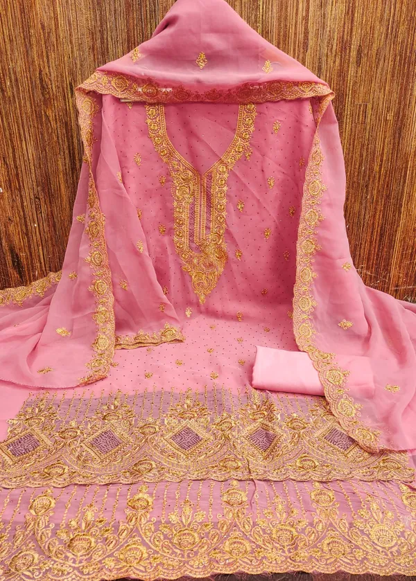 Pink_Premium_Georgette_Zari_Dress_Material_For_Women_&_Girls