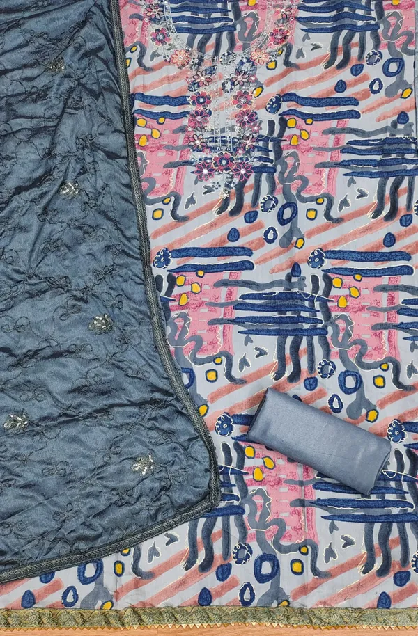 Dull_Blue_Premium_Permium_Cotton_Dress_Material_For_Women_&_Girls