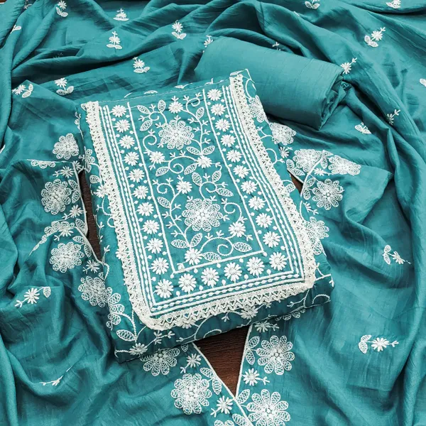 Sky_Blue_Premium_Parampara_Silk_Dress_Material_For_Women_&_Girls