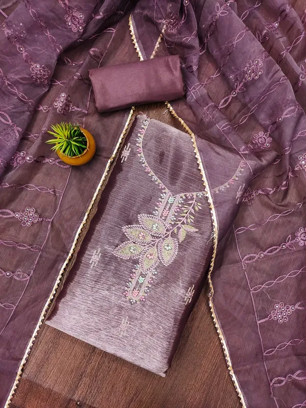 Purple_Premium_Barbarik_Silk_Dress_Material_For_Women_&_Girls