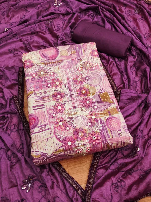 Purple_Premium_Permium_Cotton_Dress_Material_For_Women_&_Girls