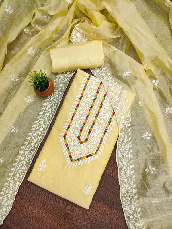 Yellow_Premium_Modal_With_Lakhnavi_Work_Dress_Material_For_Women_&_Girls