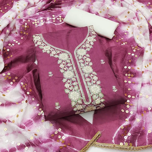 Purple_Premium_Coco_Silk_Dress_Material_For_Women_&_Girls
