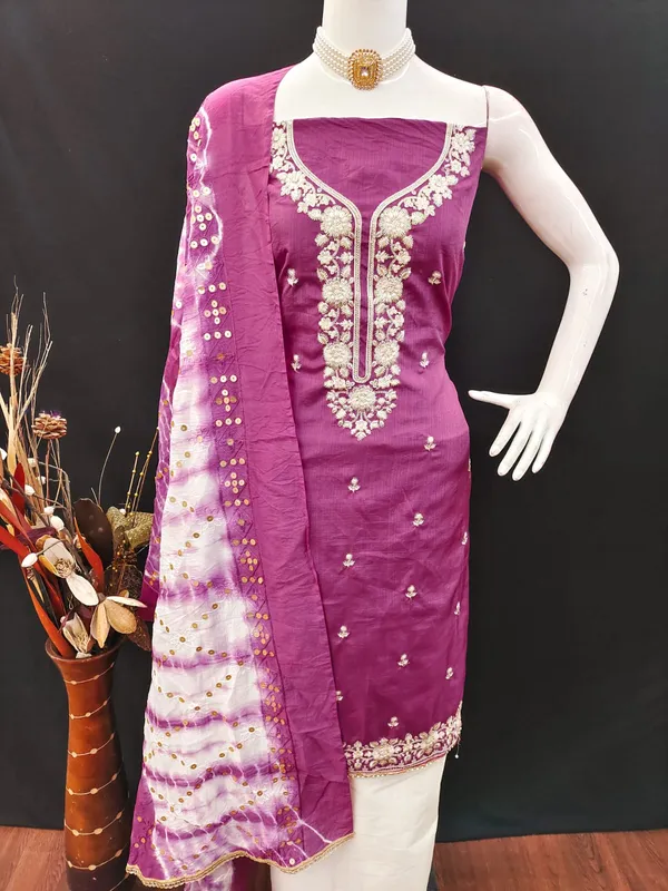 Purple_Premium_Coco_Silk_Dress_Material_For_Women_&_Girls