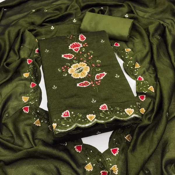 Green_Premium_Vichitra_Blooming_Dress_Material_For_Women_&_Girls