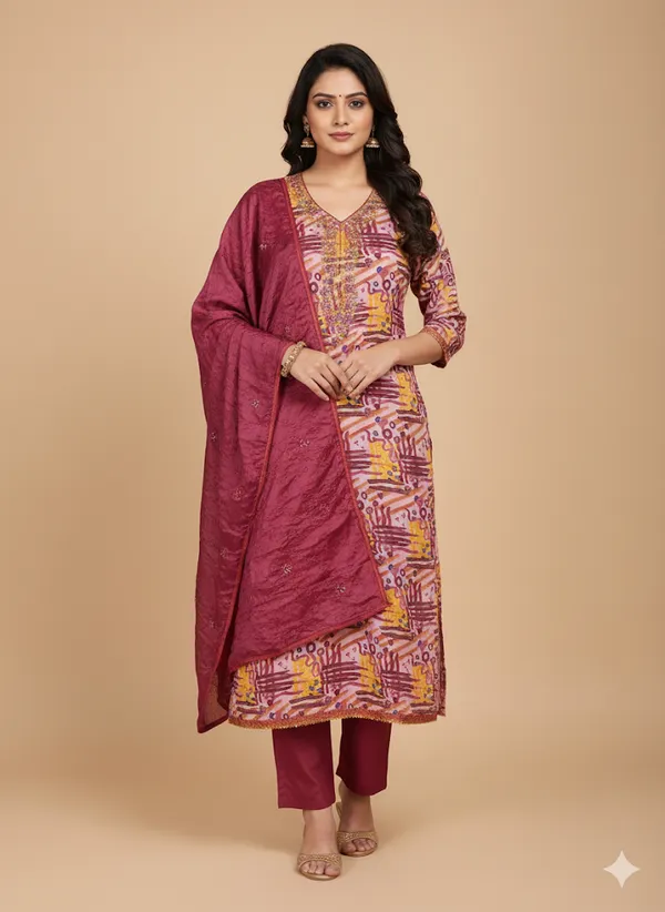 Pink_Premium_Permium_Cotton_Dress_Material_For_Women_&_Girls