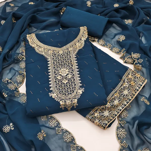 Navy_Blue_Premium_Georgette_Zari_Dress_Material_For_Women_&_Girls