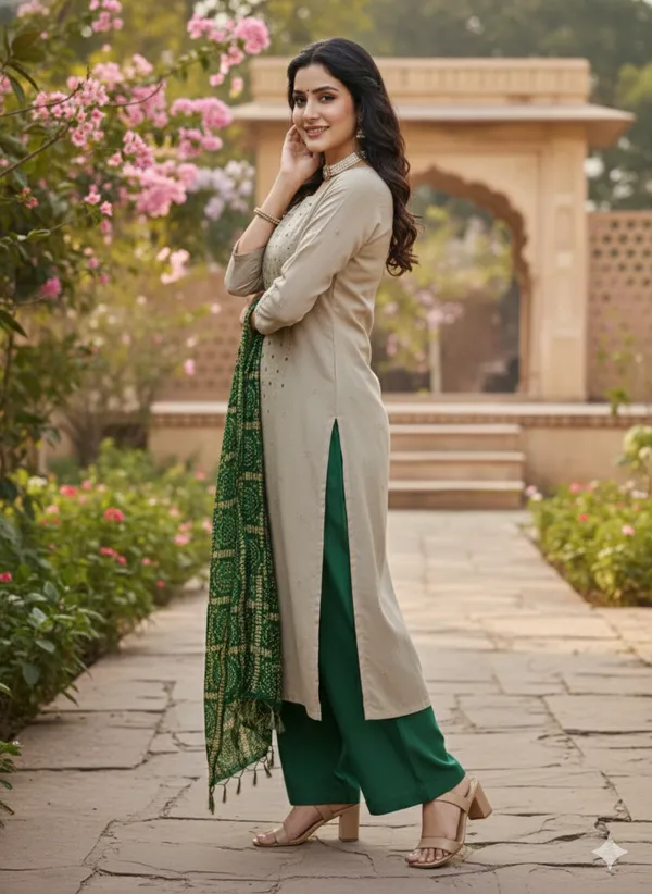 Green_&_Peach_Premium_Coco_Silk_Dress_Material_For_Women_&_Girls