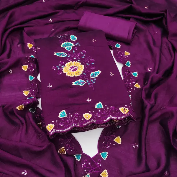 Purple_Premium_Vichitra_Blooming_Dress_Material_For_Women_&_Girls