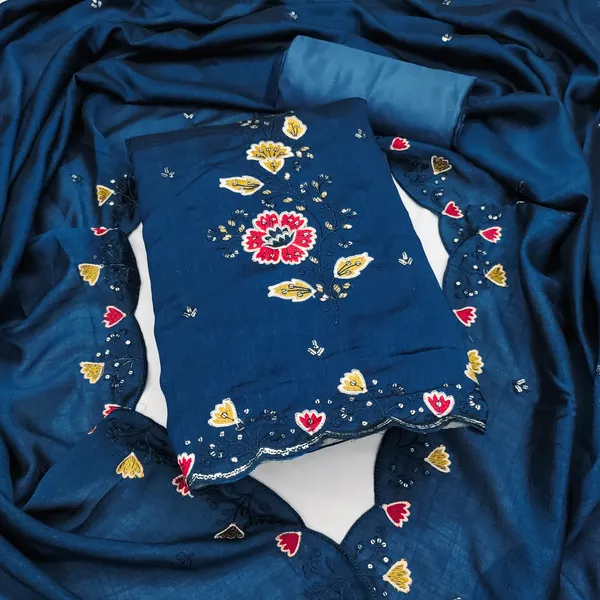 Navy_Blue_Premium_Vichitra_Blooming_Dress_Material_For_Women_&_Girls