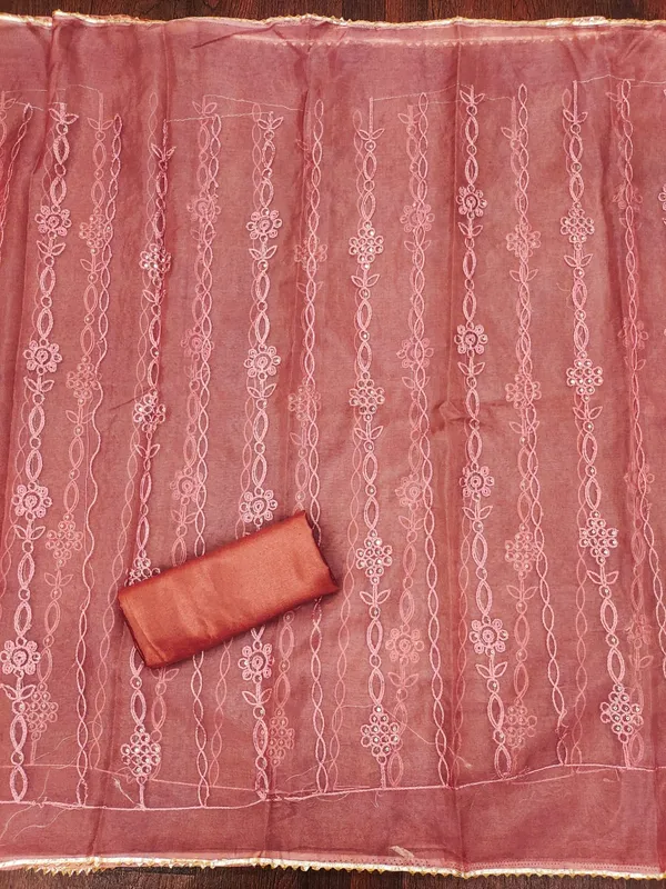 Rust_Premium_Barbarik_Silk_Dress_Material_For_Women_&_Girls