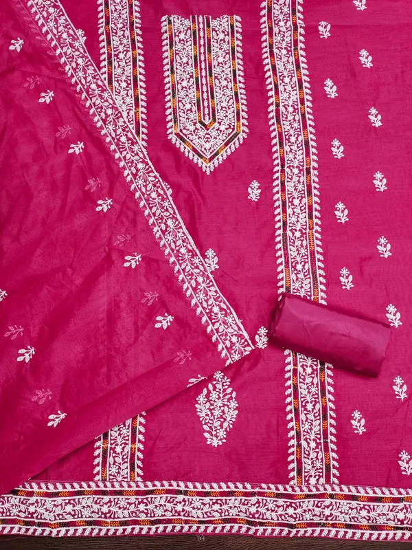 Dark_Pink_Premium_Modal_With_Lakhnavi_Work_Dress_Material_For_Women_&_Girls