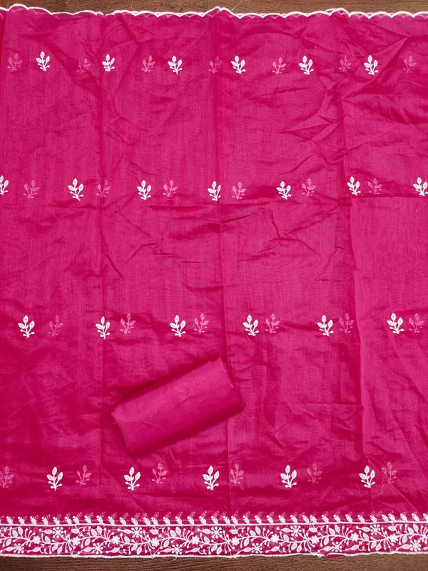 Dark_Pink_Premium_Modal_With_Lakhnavi_Work_Dress_Material_For_Women_&_Girls