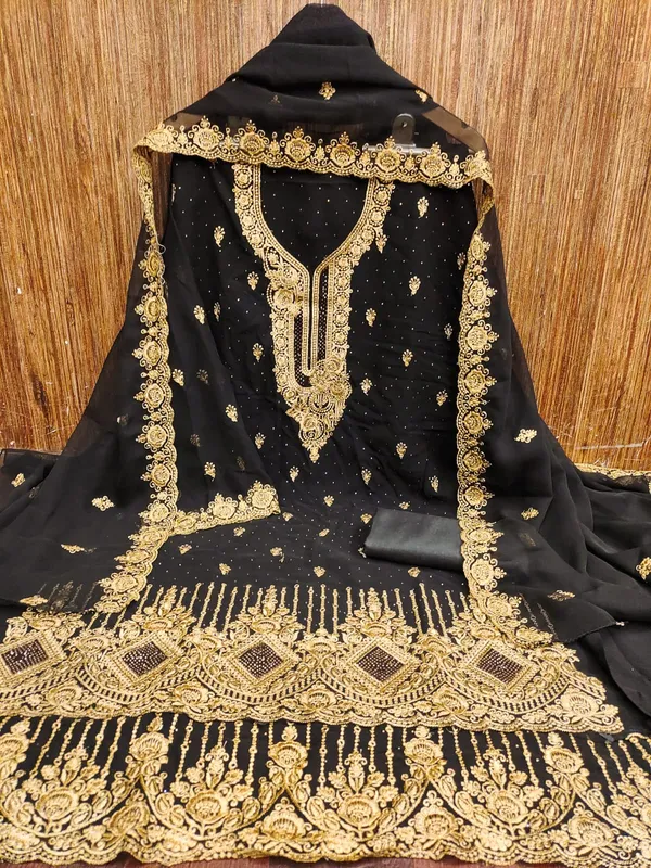 Black_Premium_Georgette_Zari_Dress_Material_For_Women_&_Girls