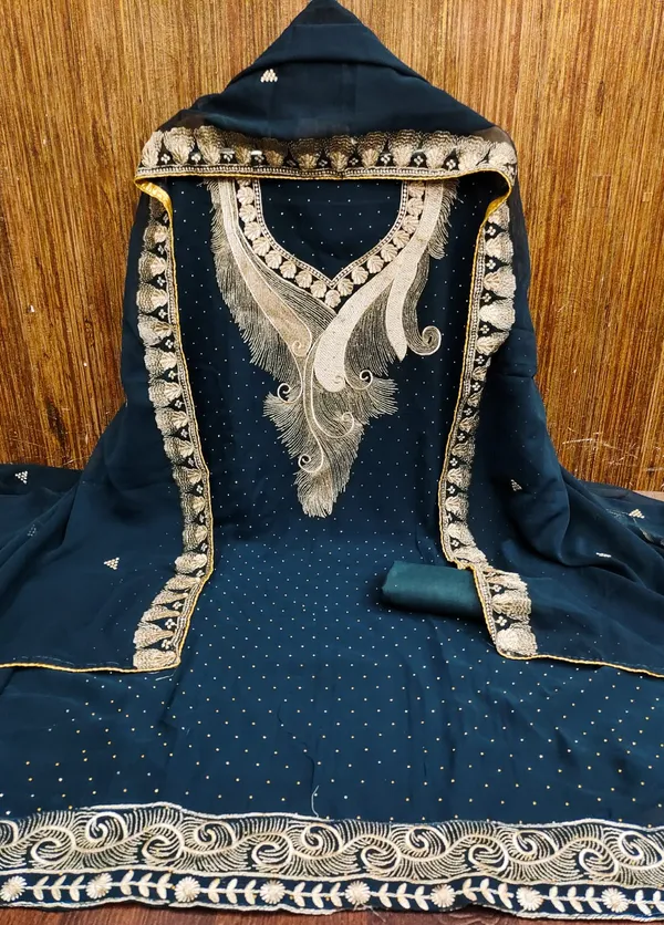 Navy_Blue_Premium_Georgette_Zari_Dress_Material_For_Women_&_Girls