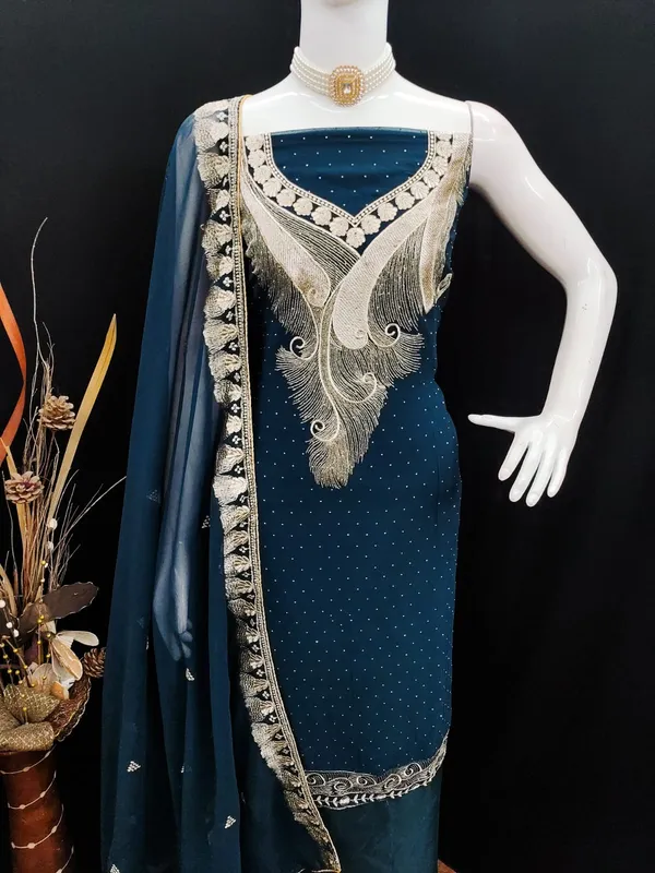 Navy_Blue_Premium_Georgette_Zari_Dress_Material_For_Women_&_Girls