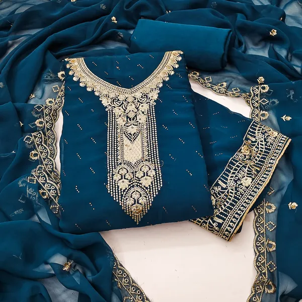 Navy_Blue_Premium_Georgette_Zari_Dress_Material_For_Women_&_Girls