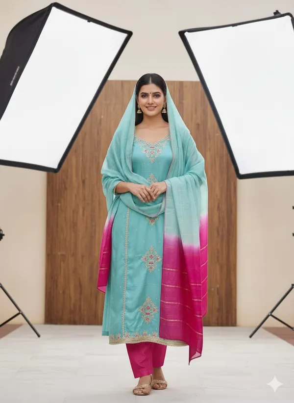 Sea_Green_Premium_Coco_Silk_Dress_Material_For_Women_&_Girls