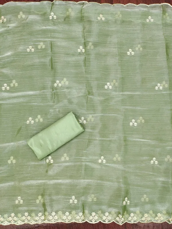 Pista_Green_Premium_Barbarik_Silk_Dress_Material_For_Women_&_Girls
