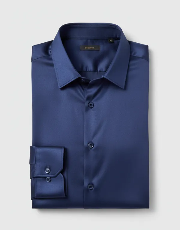 Blue_Satin_Shirt_For_Men