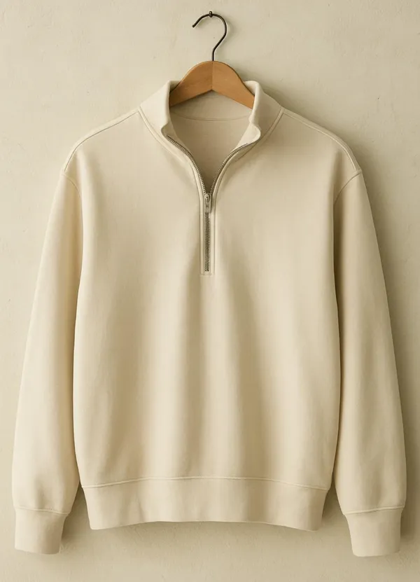 Cream_300_Gsm_Cotton_Sweatshirt_For_Men