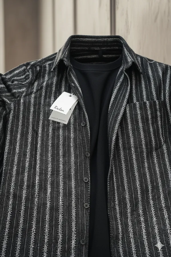 Black_Rain_drop_stripe_Pattern_shirt