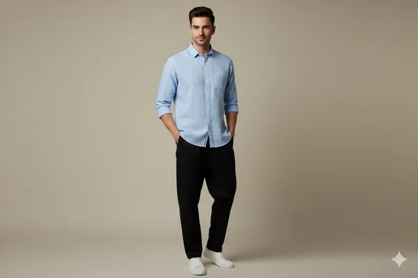 Blue_cotton_Lenin_shirt