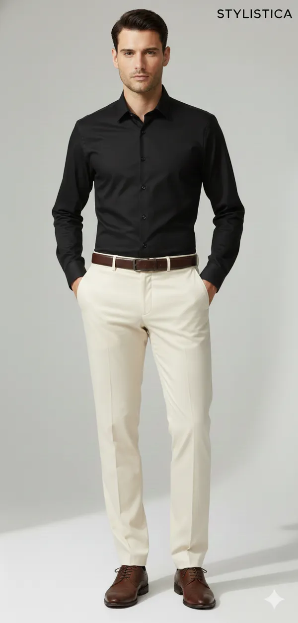 Cream_Formal_Cotton_Trouser_For_Men