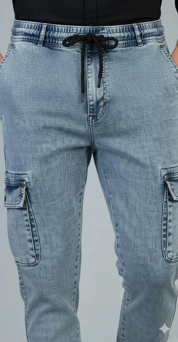 Denim_cargo_jogger_pant