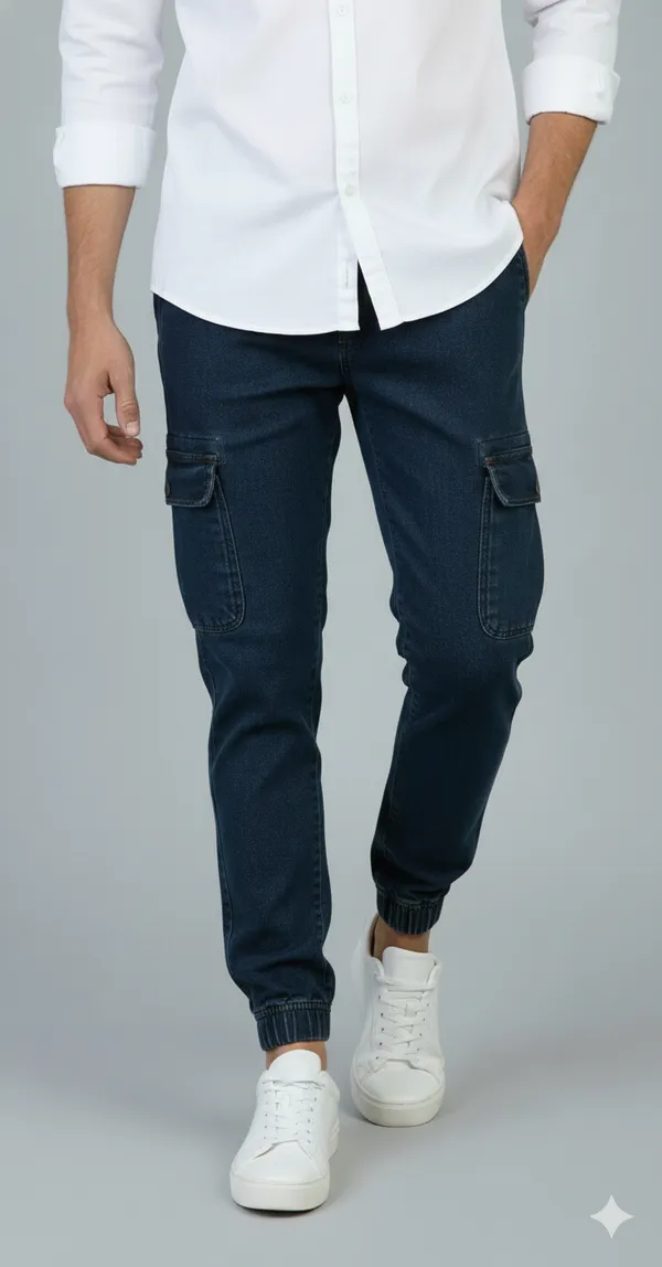 Denim_cargo_jogger_pant