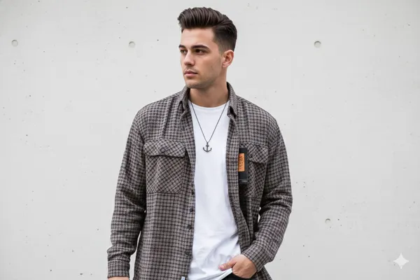 Double_pocket_Checks_shirt