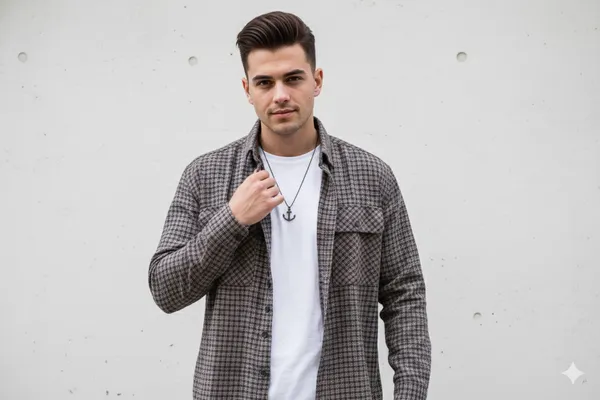 Double_pocket_Checks_shirt
