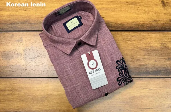 Korean_Linen"_Premium_Rose_Gold_Designer_Shirt