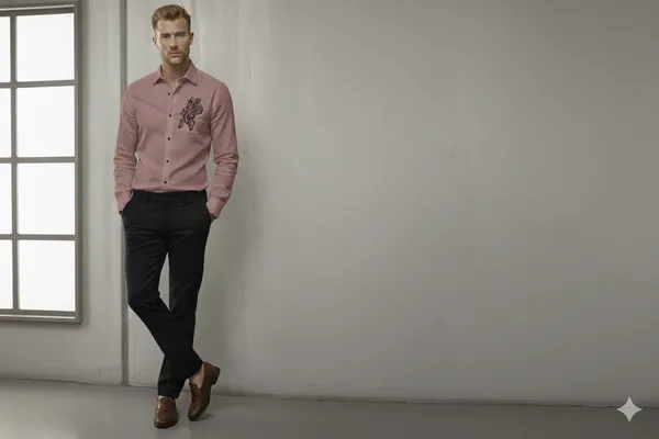 Korean_Linen"_Premium_Rose_Gold_Designer_Shirt