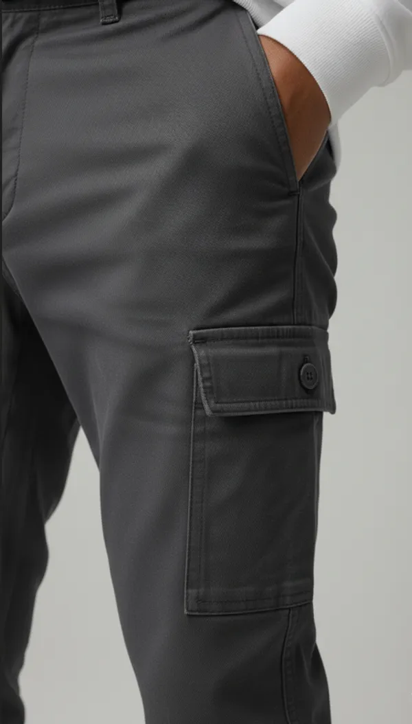Men_Dark_Gray__Cotton_Cargo_pants