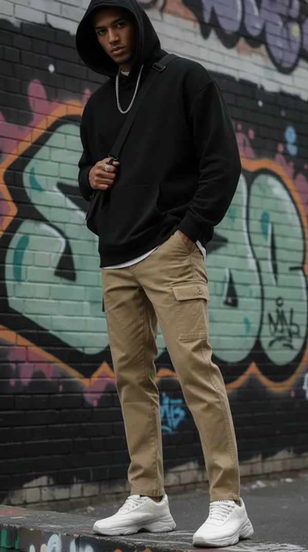 Men_khaki_Colour_cotton_cargo_pant